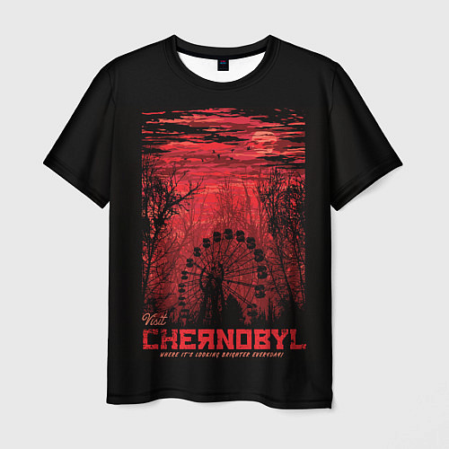 Мужская футболка Чернобыль / 3D-принт – фото 1