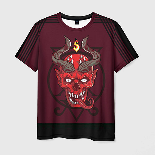 Мужская футболка Демон / 3D-принт – фото 1