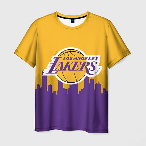 Мужская футболка LOS ANGELES LAKERS / 3D-принт – фото 1