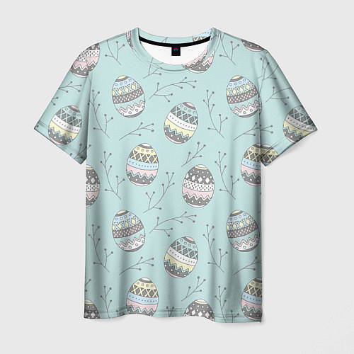 Мужская футболка Пасхальные яйца / 3D-принт – фото 1