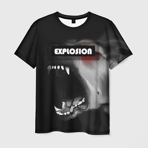 Мужская футболка EXPLOSION ВЗРЫВНОЙ / 3D-принт – фото 1