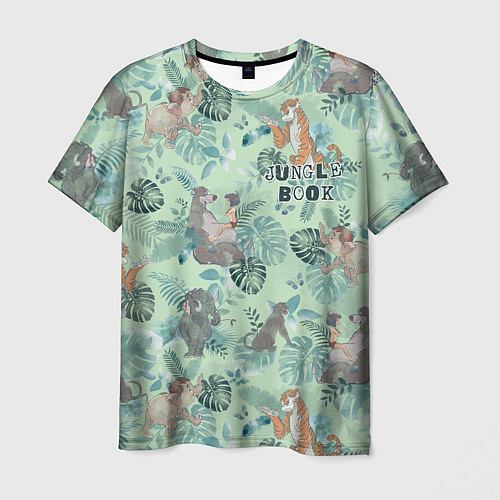 Мужская футболка Jungle Book pattern / 3D-принт – фото 1