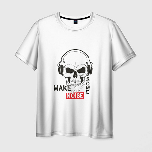 Мужская футболка Make some noise / 3D-принт – фото 1
