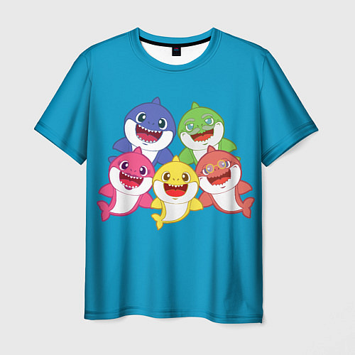 Мужская футболка Baby Shark / 3D-принт – фото 1