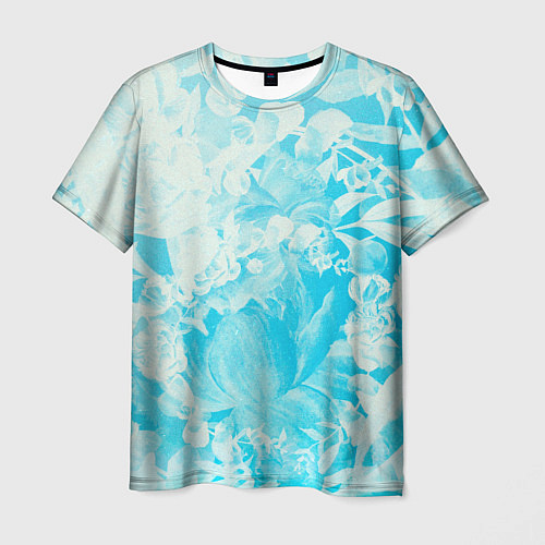 Мужская футболка Blueflower / 3D-принт – фото 1