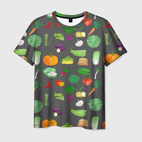 Мужская футболка Овощи / 3D-принт – фото 1