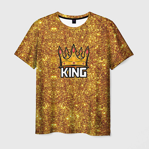 Мужская футболка Gold King / 3D-принт – фото 1