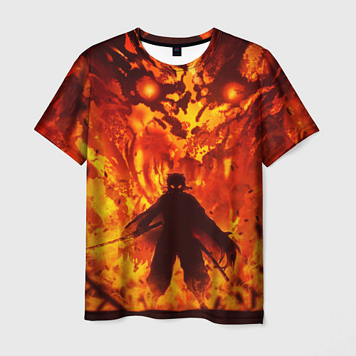 Мужская футболка Клинок, рассекающий демонов / 3D-принт – фото 1