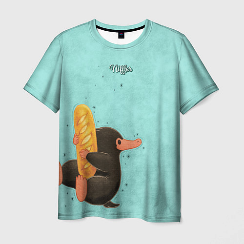 Мужская футболка Niffler with Loaf / 3D-принт – фото 1