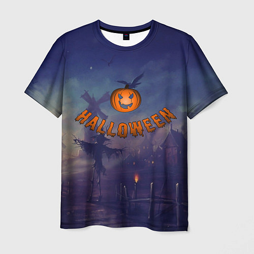 Мужская футболка Halloween Pumpkin / 3D-принт – фото 1
