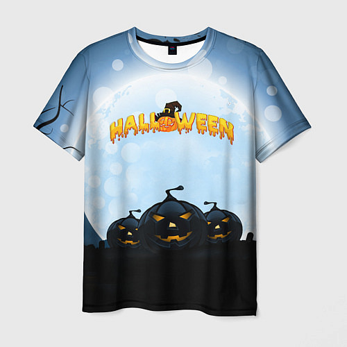 Мужская футболка Halloween Pumpkin / 3D-принт – фото 1