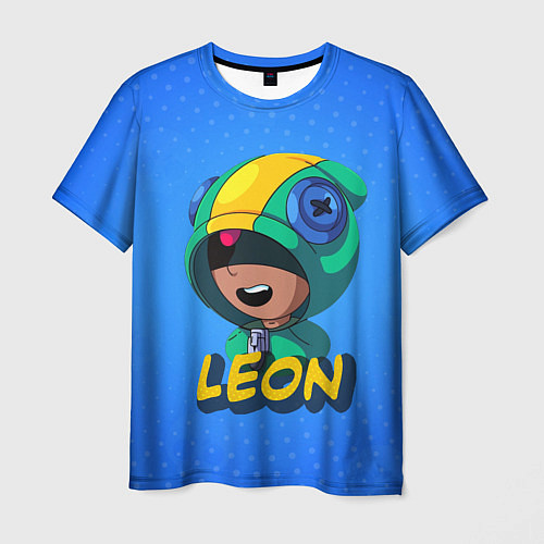 Мужская футболка BRAWL STARS LEON / 3D-принт – фото 1