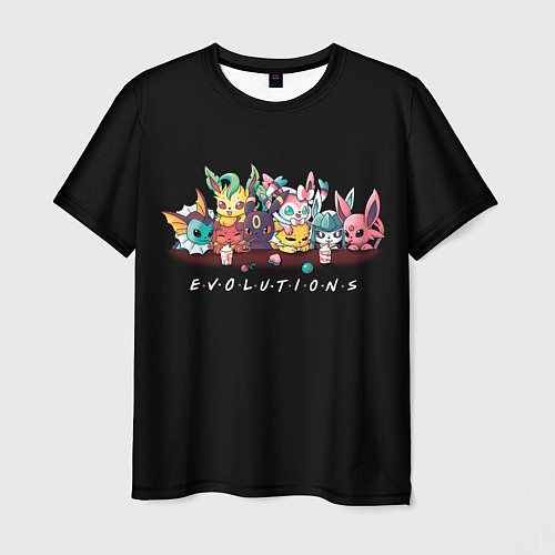 Мужская футболка EVOLUTIONS / 3D-принт – фото 1