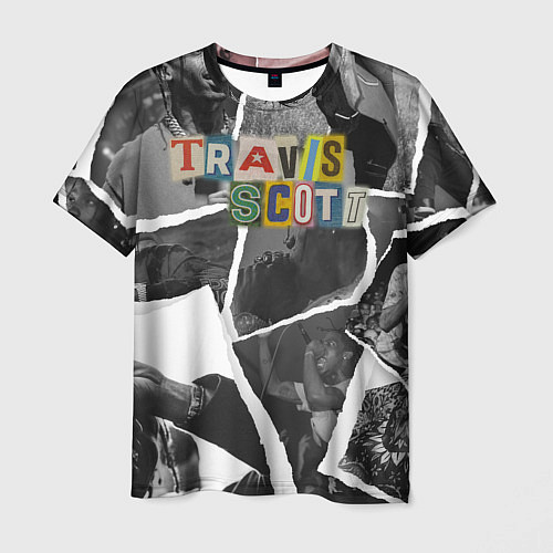 Мужская футболка Travis Scott photo / 3D-принт – фото 1