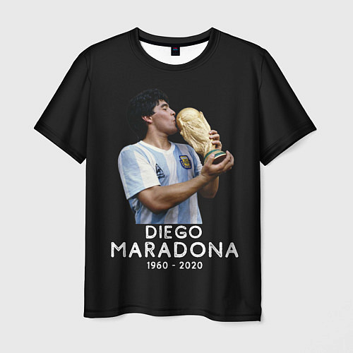 Мужская футболка Diego Maradona / 3D-принт – фото 1