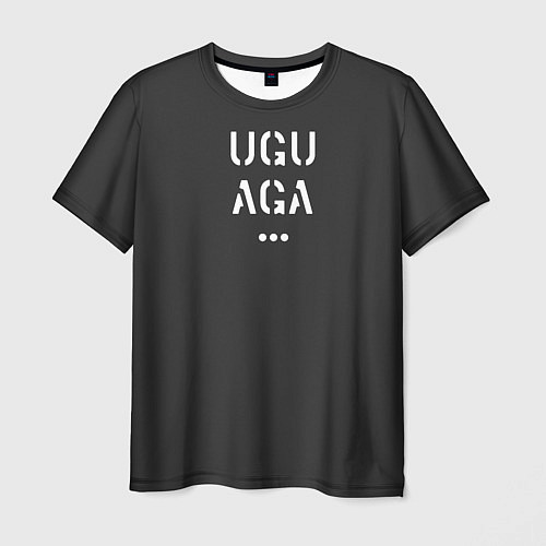 Мужская футболка Угу Ага / 3D-принт – фото 1