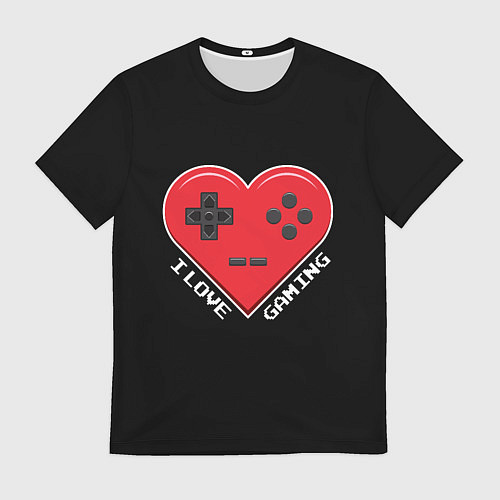 Мужская футболка I Love Gaming / 3D-принт – фото 1