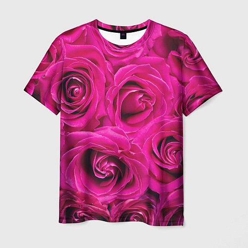 Мужская футболка Розы / 3D-принт – фото 1