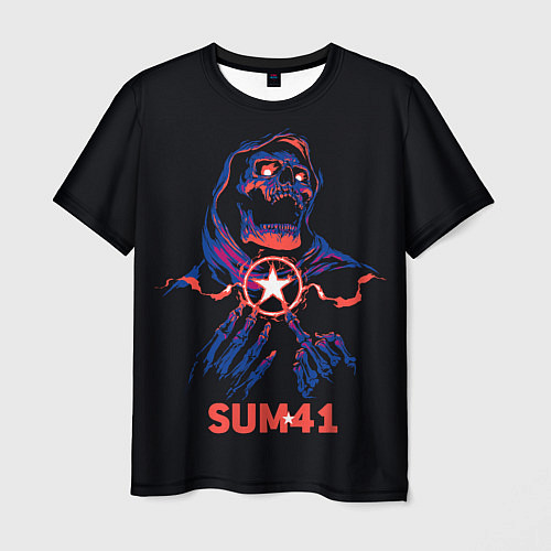 Мужская футболка Sum 41 череп / 3D-принт – фото 1