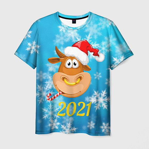 Мужская футболка Год быка 2021 / 3D-принт – фото 1