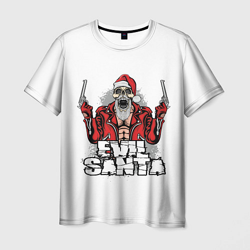 Мужская футболка Злой Санта / 3D-принт – фото 1