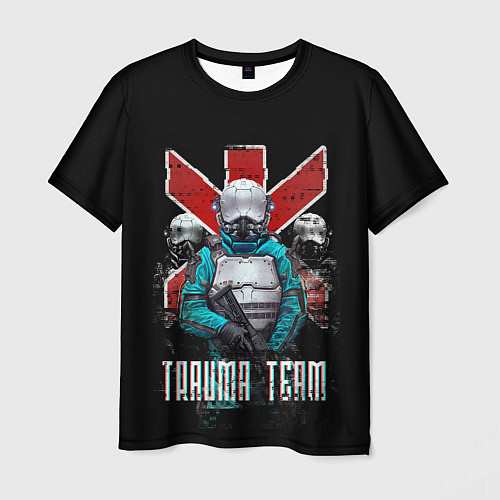 Мужская футболка CYBERPUNK TRAUMA TEAM / 3D-принт – фото 1