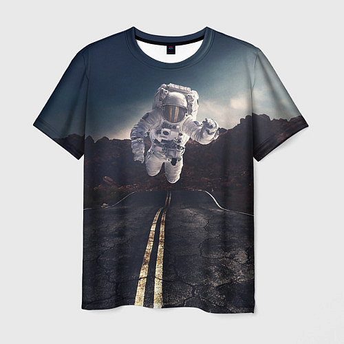 Мужская футболка Астронавт / 3D-принт – фото 1