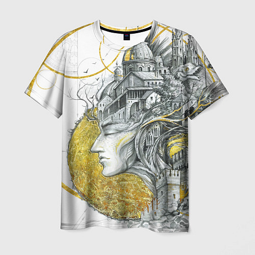 Мужская футболка Мечты города / 3D-принт – фото 1