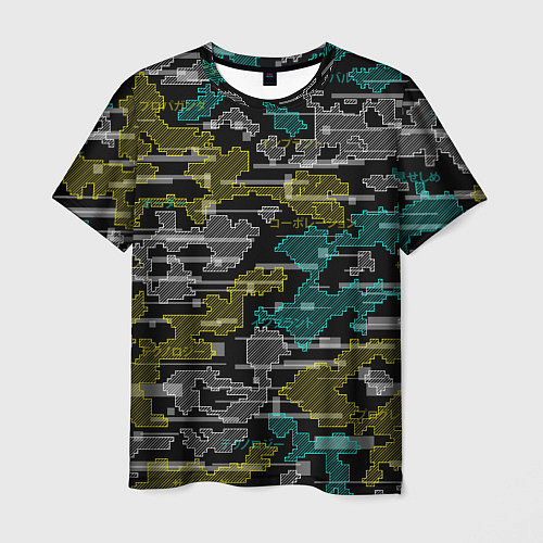 Мужская футболка Futuristic Camo / 3D-принт – фото 1