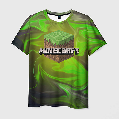 Мужская футболка Minecraft Toxic wave / 3D-принт – фото 1