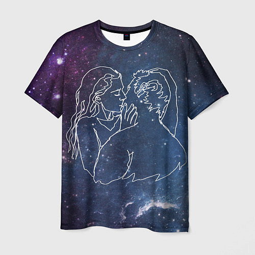 Мужская футболка Ты моя вселенная / 3D-принт – фото 1