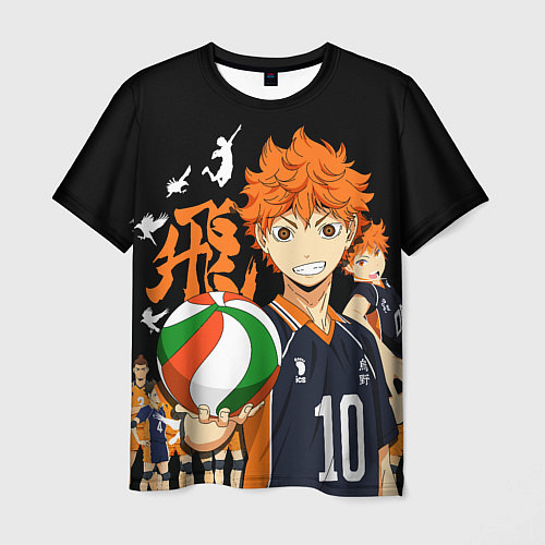 Мужская футболка ВОЛЕЙБОЛ!! HAIKYUU!! / 3D-принт – фото 1