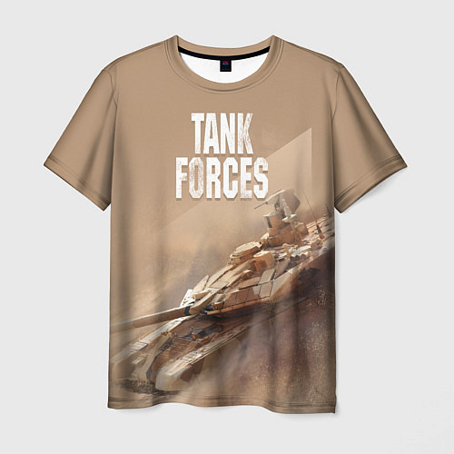 Мужская футболка Tank Forces / 3D-принт – фото 1