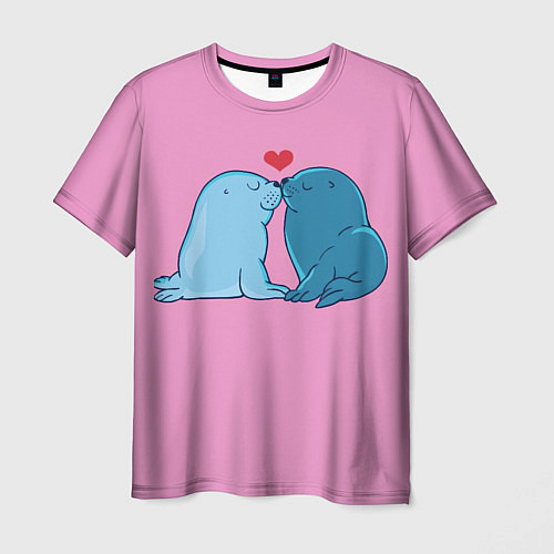 Мужская футболка Любовь / 3D-принт – фото 1