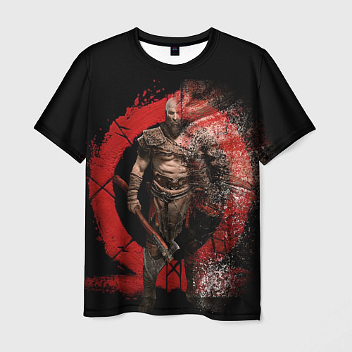 Мужская футболка God of War Cratos / 3D-принт – фото 1