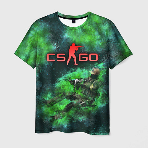 Мужская футболка CS GO Green rage / 3D-принт – фото 1
