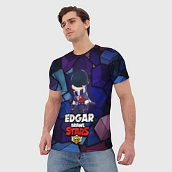 Футболка мужская BRAWL STARS EDGAR, цвет: 3D-принт — фото 2