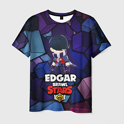 Футболка мужская BRAWL STARS EDGAR, цвет: 3D-принт