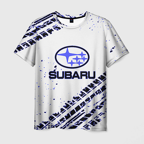 Мужская футболка SUBARU / 3D-принт – фото 1