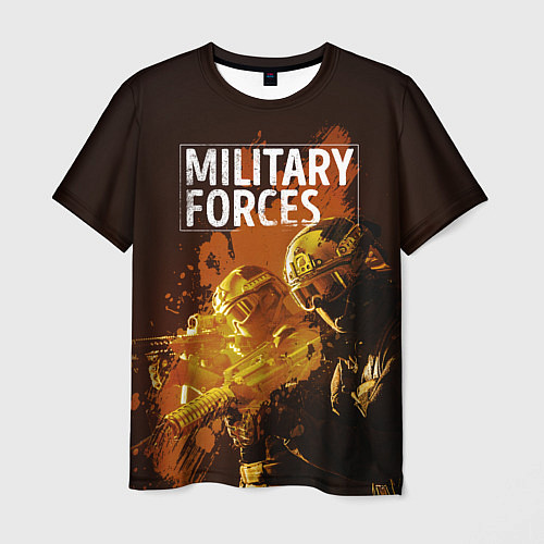 Мужская футболка Military Forces / 3D-принт – фото 1