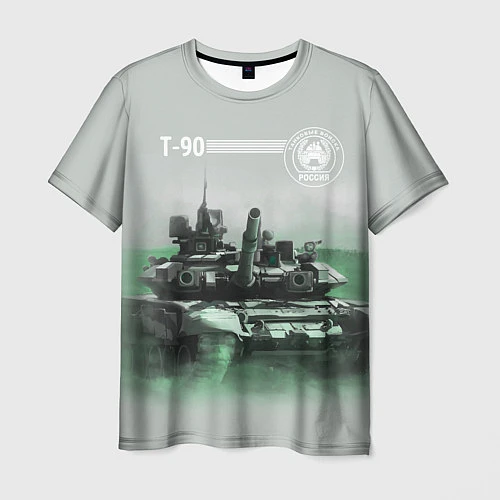Мужская футболка Т-90 / 3D-принт – фото 1