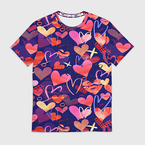 Мужская футболка Love / 3D-принт – фото 1