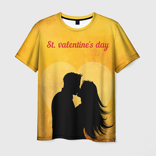 Мужская футболка St valentines day / 3D-принт – фото 1