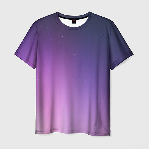 Мужская футболка Северное сияние фиолетовый / 3D-принт – фото 1