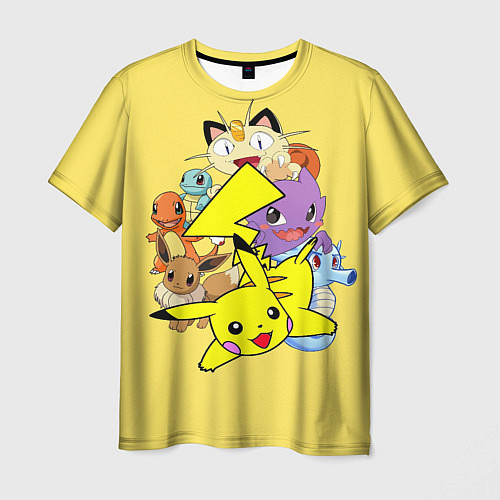 Мужская футболка Pokemon-Pikachu / 3D-принт – фото 1