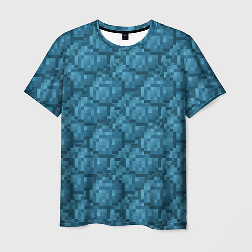 Мужская футболка Берюзовый краситель / 3D-принт – фото 1
