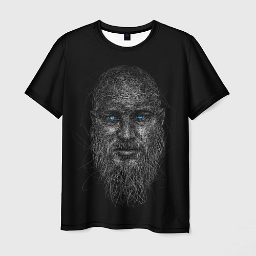 Мужская футболка Ragnar Lodbrok / 3D-принт – фото 1