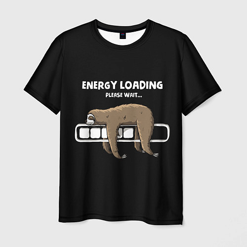 Мужская футболка ENERGY LOADING / 3D-принт – фото 1