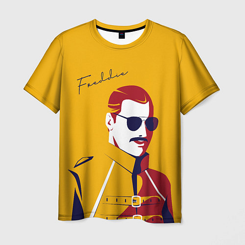 Мужская футболка QUEEN FREDDY / 3D-принт – фото 1