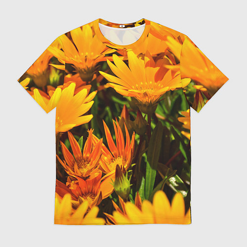 Мужская футболка Желтый цвет весны / 3D-принт – фото 1